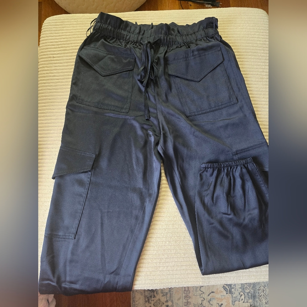 Banana Republic Black Cargo Jogger Pants